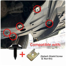 Load image into Gallery viewer, 40Pcs Car Fender Bumper Cross Head Screws Chassis Engine Guard Metal Nut/Screw Washers U-shape Clip For BMW E46 E92 E90 F10