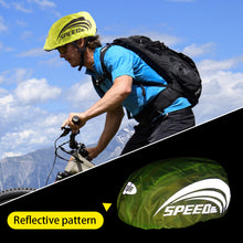 Load image into Gallery viewer, Universal Bicycle Helmet Waterproof Cover with Reflective Strip Cycling Helmet Rain Cover Outdoor MTB Road Oxford Cloth Protection Cover