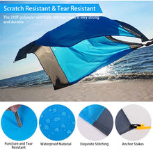 Load image into Gallery viewer, 2x2.1m Waterproof Pocket Beach Blanket Sand Beach Mat Folding Camping Mat Mattress Portable Lightweight Mat Outdoor Picnic Mat