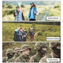 Load image into Gallery viewer, Women Men Tactics Camouflage Boonie Cap Balaclava Hat Suit Foldable Soft Hat Outdoor Hunting Fishing Wide Brimmed Hat Sunscreen Caps