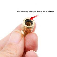 Load image into Gallery viewer, 5Pcs F/V To A/V Bike Wheel Tire Transfer Valve Adapter Value Converter Presta To Schrader Bike Pump Air Nozzle Tube Bicycle Accessories