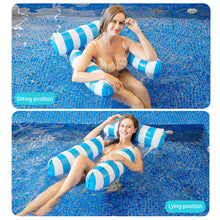 Load image into Gallery viewer, Summer Inflatable Floating Water Hammock Recliner Swimming Mattress Sea Swimming Ring Pool Party Toy LoungePVC For Swimming