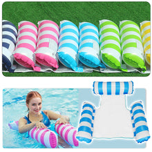 Load image into Gallery viewer, Summer Inflatable Floating Water Hammock Recliner Swimming Mattress Sea Swimming Ring Pool Party Toy LoungePVC For Swimming