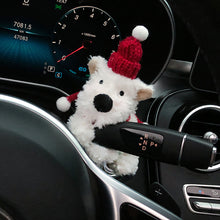 Load image into Gallery viewer, Car Wiper Turn Signal Switch Ornaments Plush Puppy Clutch Decor Kawaii Bowknot Dog Car Wiper Doll Auto Interior Accessories