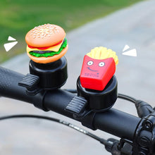 Load image into Gallery viewer, Cartoon Hamburg Bicycle Bell French Fries Sandwich MTB Bell Handlebar Safety Bell Cycling Lovely Loud Bicycle Accessories