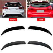 Load image into Gallery viewer, 2Pcs Car Rear Spoiler Extension Lip Fins Spoiler Carbon Fiber Black Color Auto Part Styling for Ford Focus ST Line Hatchback 2019-2023