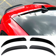 Load image into Gallery viewer, 2Pcs Car Rear Spoiler Extension Lip Fins Spoiler Carbon Fiber Black Color Auto Part Styling for Ford Focus ST Line Hatchback 2019-2023