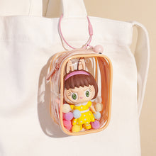 Load image into Gallery viewer, Portable Transparent PVC Mystery Doll Organizer Box Keychain Chain Bag Mystery Toy Storage Boxes for Doll Toy Zipper Pouch