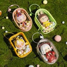 Load image into Gallery viewer, Portable Transparent PVC Mystery Doll Organizer Box Keychain Chain Bag Mystery Toy Storage Boxes for Doll Toy Zipper Pouch