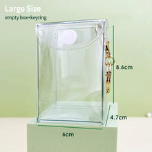 Load image into Gallery viewer, Transparent Outdoor Bag with Keychain Mystery Doll Display Storage Bags Dust-Proof Organizer Pouches Classic Doll Storage Bags