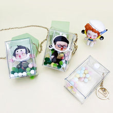 Load image into Gallery viewer, Transparent Outdoor Bag with Keychain Mystery Doll Display Storage Bags Dust-Proof Organizer Pouches Classic Doll Storage Bags