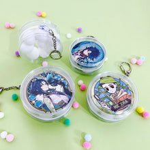 Load image into Gallery viewer, Round Clear Badge Display Bag 58mm/75mm Badge Storage Bag with Fur Ball Badge Waterproof Display Pouch Plastic