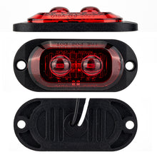 Load image into Gallery viewer, 2LED Truck Len Side Marker Lights 12-24V Waterproof Car Trailer Lorry Truck Van Bus Safety Warning Signal Light Red Yellow White