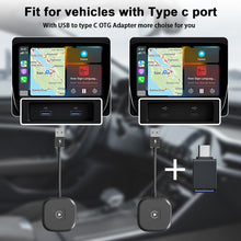 Load image into Gallery viewer, Car Adapter Apple CarPlay Wired To Wireless Adapter Mini Box Dongle For lPhone Benz Audi Mazda Kia Toyota VW Nissan Subaru Plug And Play