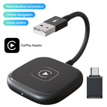 Load image into Gallery viewer, Car Adapter Apple CarPlay Wired To Wireless Adapter Mini Box Dongle For lPhone Benz Audi Mazda Kia Toyota VW Nissan Subaru Plug And Play