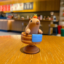 Load image into Gallery viewer, Shaking Head Capybara Decor Alloy Spring Figurine Ornament Car Interior Home Office Bicycle Motorcycle Decoration Gift