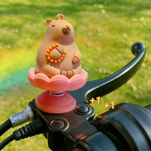 Load image into Gallery viewer, Shaking Head Capybara Decor Alloy Spring Figurine Ornament Car Interior Home Office Bicycle Motorcycle Decoration Gift