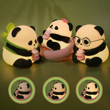 Load image into Gallery viewer, Cute Panda Silicone Lamp USB Rechargeable Timing Pat Sensor LED Night Light Bedside Decor Kids Birthday Gift