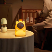 Load image into Gallery viewer, Capybara Silicone LED Night Light Pat Sensor Rechargeable Lamp Kids Bedroom Decor Cartoon Animal Night Lamp Christmas Gifts