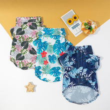 Load image into Gallery viewer, Fashion Hawaii Style Summer Breathable T-shirts Pet Cat Dog Clothes for French Bulldog Small Mediun Dogs Soft