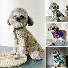 Load image into Gallery viewer, Fashion Hawaii Style Summer Breathable T-shirts Pet Cat Dog Clothes for French Bulldog Small Mediun Dogs Soft