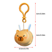 Load image into Gallery viewer, Cartoon Fly Capybara Key Ring Creative keychain Elastic Retractable Pull Key Chain Small Gift Small Charm