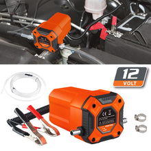 Load image into Gallery viewer, 12V 60W Electric Car Oil Suction Pump Fuel Delivery Engine Oil Crude Oil Fluid Suction Pump For Boat Motorcycle Vehicle