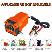 Load image into Gallery viewer, 12V 60W Electric Car Oil Suction Pump Fuel Delivery Engine Oil Crude Oil Fluid Suction Pump For Boat Motorcycle Vehicle