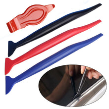 Load image into Gallery viewer, 3Pcs/4Pcs Car Wrap Micro Stick Squeegee Window Tinting Kit Corner Scraper Curves Slot Vinyl Gap Film Tools with Three Hardness