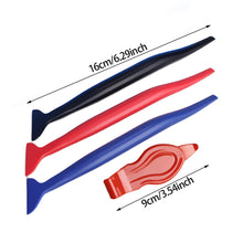 Load image into Gallery viewer, 3Pcs/4Pcs Car Wrap Micro Stick Squeegee Window Tinting Kit Corner Scraper Curves Slot Vinyl Gap Film Tools with Three Hardness