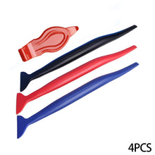 Load image into Gallery viewer, 3Pcs/4Pcs Car Wrap Micro Stick Squeegee Window Tinting Kit Corner Scraper Curves Slot Vinyl Gap Film Tools with Three Hardness