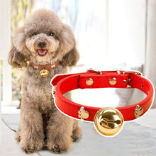 Load image into Gallery viewer, 1Pc Bone Leather Durable Pet Dog Collars Puppy Pug Collars for Small Large Dog Chihuahua Cat Accessories Pet Collar for Small Dogs