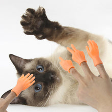 Load image into Gallery viewer, Cat Toys Fun Small Gloves Cat Finger Sleeve Mini Hand Model Silicone Small Gloves Cat Massage Tools Pet Cat Toy