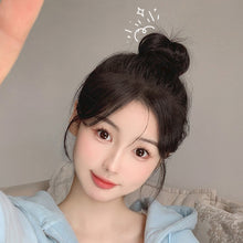 Load image into Gallery viewer, Self Winding Hair Bunches Ball Shaped Wig Hair Loops Simulated Hair Buds Hair Bags Natural Fluffiness Coiled Hair Ropes