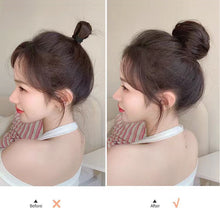 Load image into Gallery viewer, Self Winding Hair Bunches Ball Shaped Wig Hair Loops Simulated Hair Buds Hair Bags Natural Fluffiness Coiled Hair Ropes