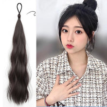 Load image into Gallery viewer, Self Winding Hair Bunches Ball Shaped Wig Hair Loops Simulated Hair Buds Hair Bags Natural Fluffiness Coiled Hair Ropes