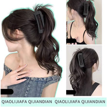 Load image into Gallery viewer, Horsetail Wig Female Gripper Style Simulation Long Curly Hair Large Wave Wig Synthetic Hair Women False Hair Piece