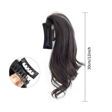Load image into Gallery viewer, Horsetail Wig Female Gripper Style Simulation Long Curly Hair Large Wave Wig Synthetic Hair Women False Hair Piece