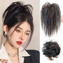 Load image into Gallery viewer, Highlight Dyed Wig Hair Clip Fluffy Natural Increase Hair Volume Wig Hair Rope Personalized Hairpin Hair Rope Hair Accessory for Women