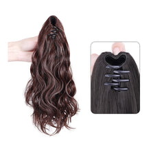 Load image into Gallery viewer, Cloud Perm Short Ponytail Wig for Women Fluffy Grip Clip Low Ponytail Natural Simulation Hair Long Hair Gentle Braid