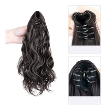 Load image into Gallery viewer, Cloud Perm Short Ponytail Wig for Women Fluffy Grip Clip Low Ponytail Natural Simulation Hair Long Hair Gentle Braid