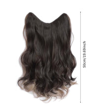 Load image into Gallery viewer, Fashion Spot Dyed Wig Piece Paris Painted Dyed Green Wood Gray Long Hair Natural One Piece Curly Wig Piece