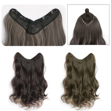 Load image into Gallery viewer, Fashion Spot Dyed Wig Piece Paris Painted Dyed Green Wood Gray Long Hair Natural One Piece Curly Wig Piece