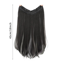 Load image into Gallery viewer, Highlight dyeing Female Long Hair Synthetic Fiber Long Hair Wig False Hair Piece One Piece Seamless Simulation Hair Extensions