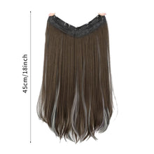 Load image into Gallery viewer, Highlight dyeing Female Long Hair Synthetic Fiber Long Hair Wig False Hair Piece One Piece Seamless Simulation Hair Extensions