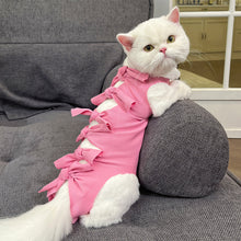 Load image into Gallery viewer, Pet Cat Weaning Clothes Sterilization Jumpsuit Anti-licking Surgery Recovery Care Suit for Cat Puppy Kitten