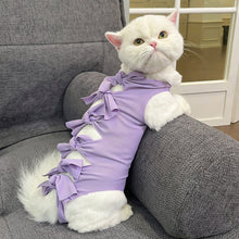 Load image into Gallery viewer, Pet Cat Weaning Clothes Sterilization Jumpsuit Anti-licking Surgery Recovery Care Suit for Cat Puppy Kitten