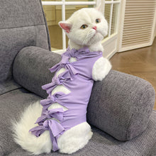 Load image into Gallery viewer, Pet Cat Weaning Clothes Sterilization Jumpsuit Anti-licking Surgery Recovery Care Suit for Cat Puppy Kitten