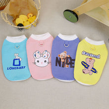Load image into Gallery viewer, Summer Pet Vest Cartoon Print Pet Puppy Dog Clothes for Small Dogs Teddy Dog Vest Pet Clothing
