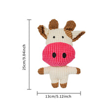 Load image into Gallery viewer, Pet Dog Squeaky Toys Animals Shapes Squeaky Plush Chew Toys for Small Medium Large Dogs